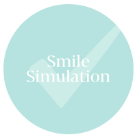 Invisalign smile simulator with tick image